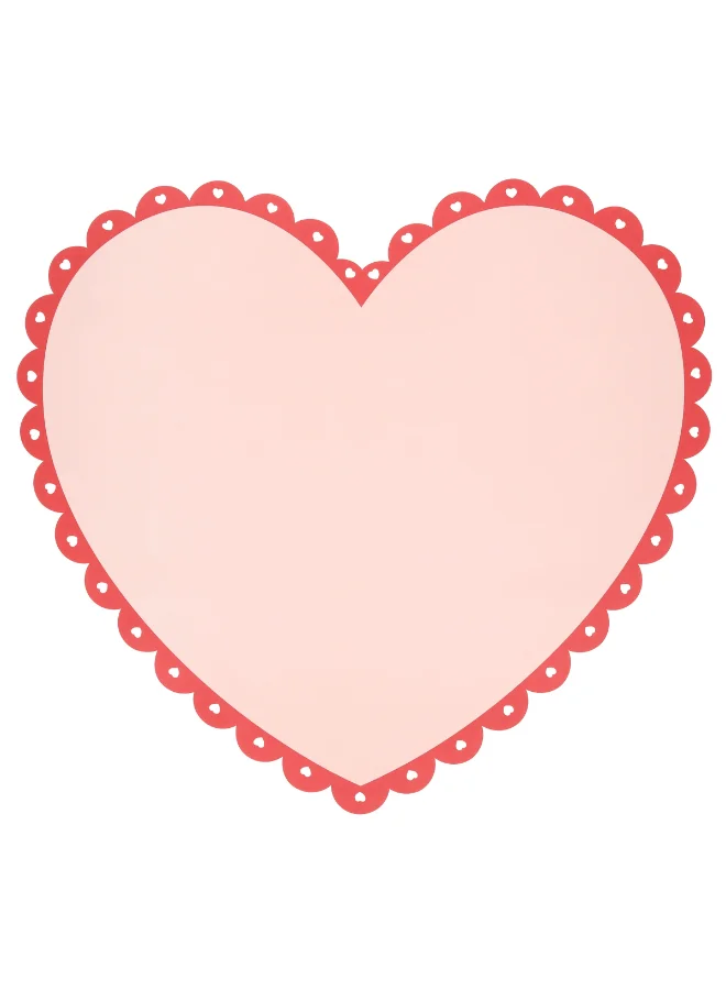 Meri Meri  Scalloped Heart Paper Placemats - Pack of 12  | Best Price UAE